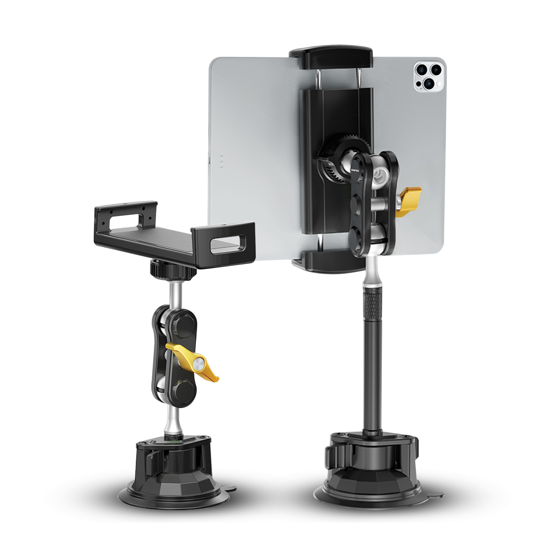 ที่จับโทรศัพท์ + แท็บเล็ต ในรถยนต์ BLISSTECH รุ่น D3 ( ติดใช้งานกับกระจก ) ปรับมุมได้ 360 ํ วัสดุอะลูมิเนียมอัลลอย_0